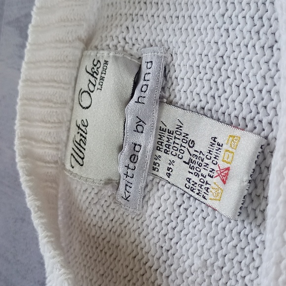 Vintage Floral Sewin White Oaks London Crewneck Knitted By Hand - Picture 2 of 6